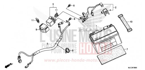 BATTERIE CBR600RRD de 2013